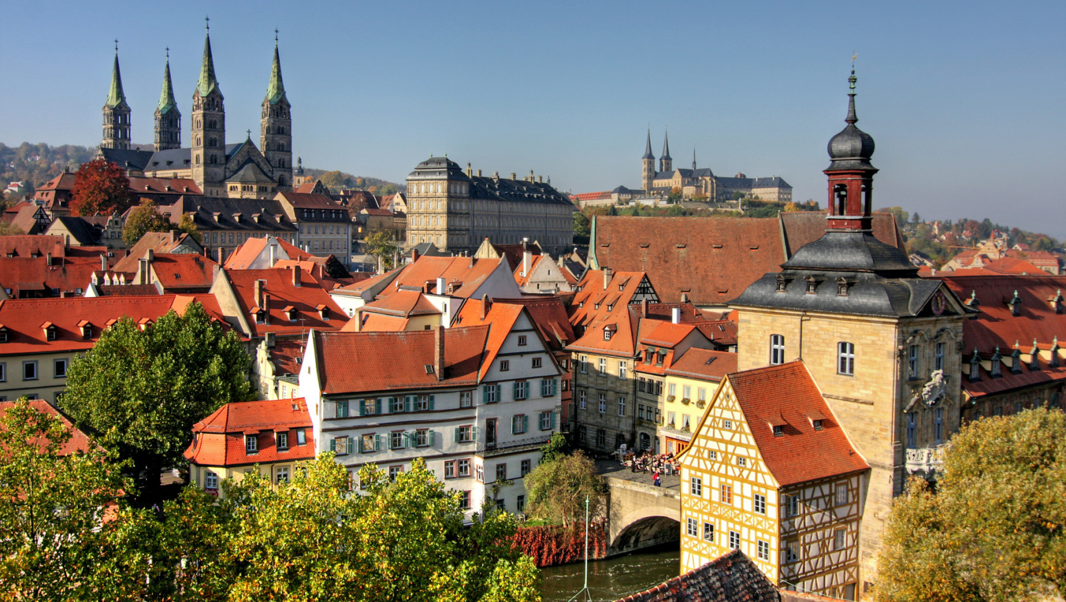 Blick von oben auf Bamberg; Detektive in Bamberg, Privatdetektei Bamberg